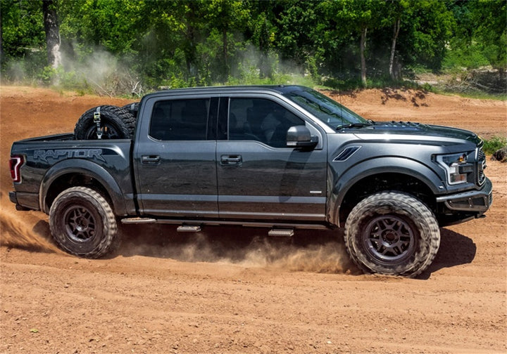 N-Fab RKR Rails 16-17 Toyota Tacoma Double Cab - Tex. Black - 1.75in - Bull Strap
