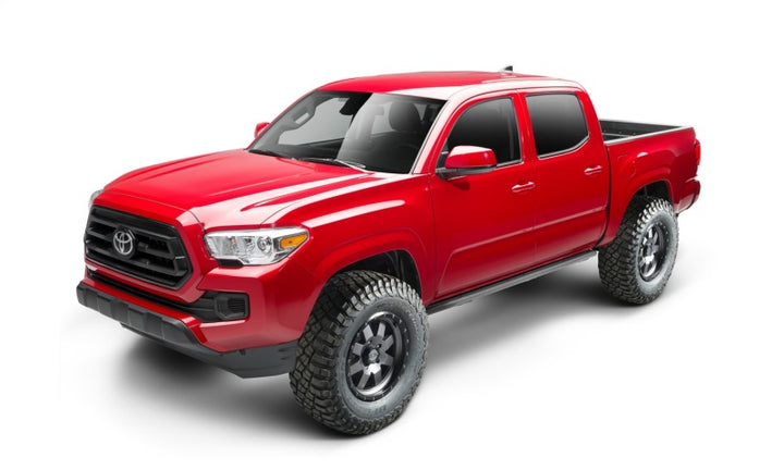 N-Fab Trail Slider Steps 16-20 Toyota Tacoma Crew Cab All Beds - SRW - Textured Black - Bull Strap