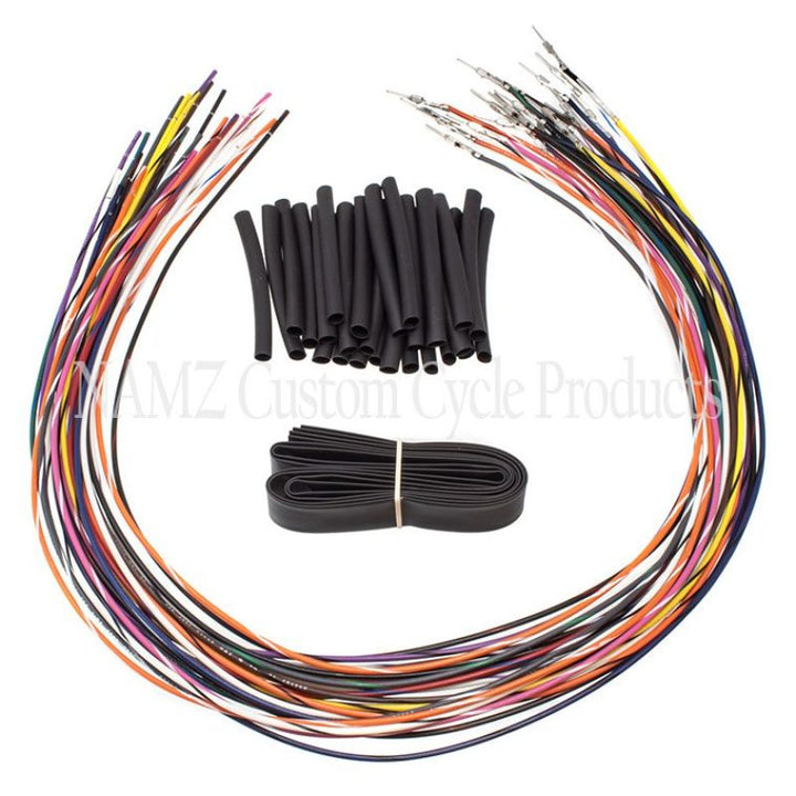 NAMZ 07-13 Baggers (Excl TBW) Handlebar Switch Wire Extensions 24in. (Cut & Solder/Max 20in. Apes) - Bull Strap