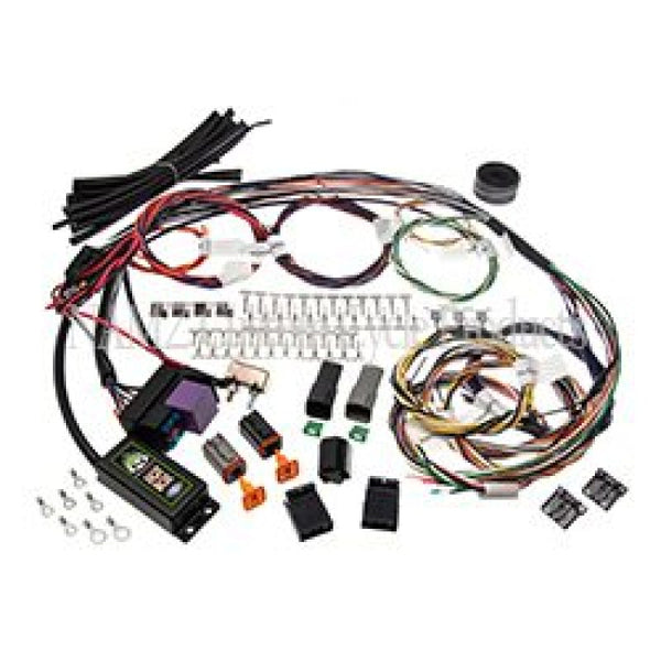 NAMZ 2017 Ver-1 Complete Bike Harness w/Starter Relay & 3-Circuits & Self Canceling Turn Sig Module - Bull Strap