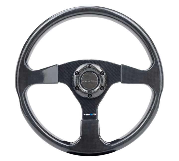 NRG Carbon Fiber Steering Wheel 350mm - Bull Strap