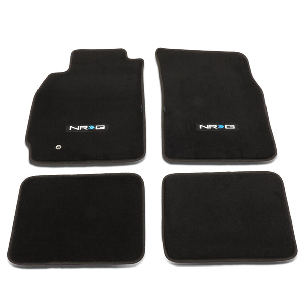 NRG Floor Mats - 03-05 Evo 8 (Evolution Logo) - 4pc. - Bull Strap