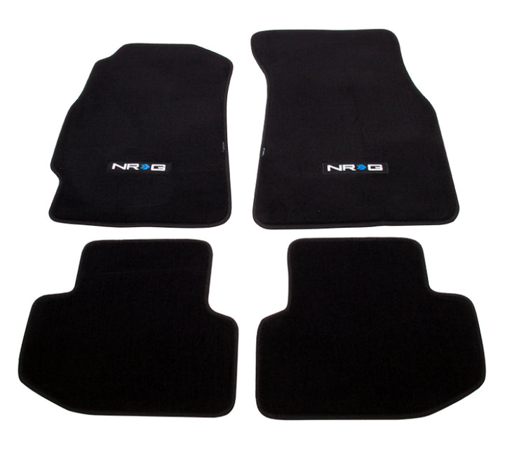 NRG Floor Mats - 94-01 Acura Integra (NRG Logo) - 4pc. - Bull Strap