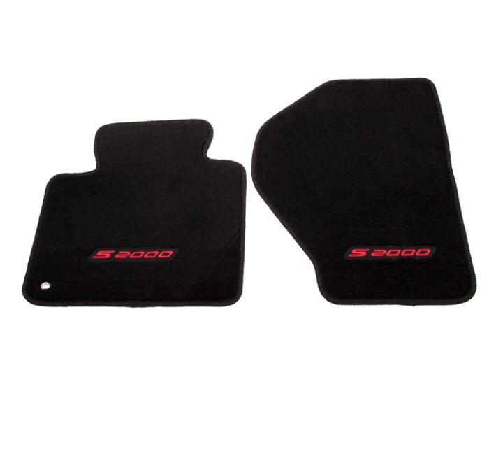 NRG Floor Mats - Honda S2000 (S2000 Logo) - 2pc. - Bull Strap