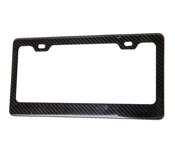 NRG License Plate Frame - Carbon Fiber - Bull Strap