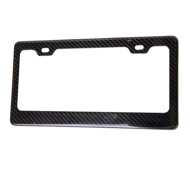 NRG License Plate Frame - Carbon Fiber - Bull Strap