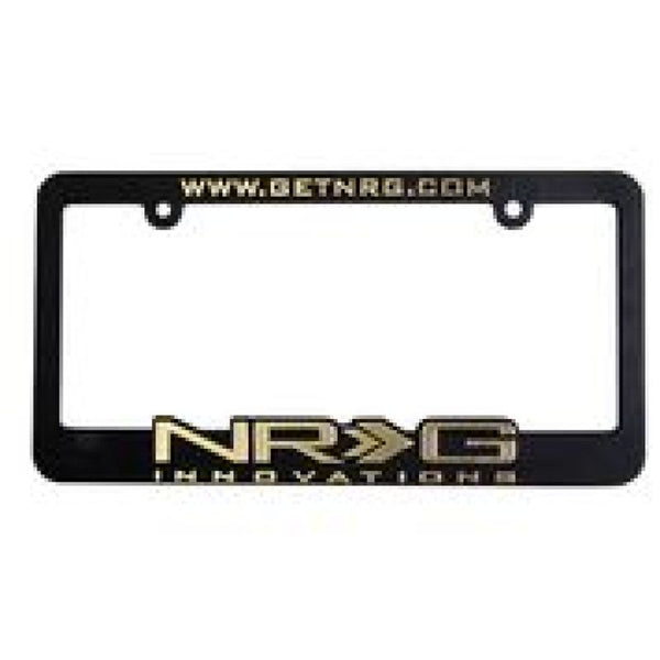 NRG License Plate Frame - Gold - Bull Strap