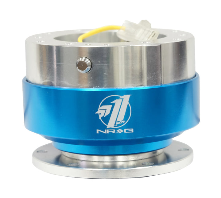 NRG Quick Release - Black Body/ Blue Chrome Ring - Bull Strap
