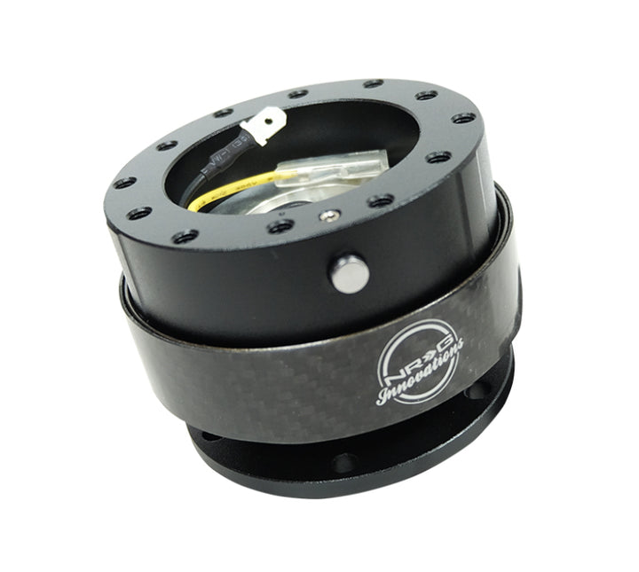 NRG Quick Release Gen 2.0 - Black Body / Black Carbon Fiber Ring - Bull Strap
