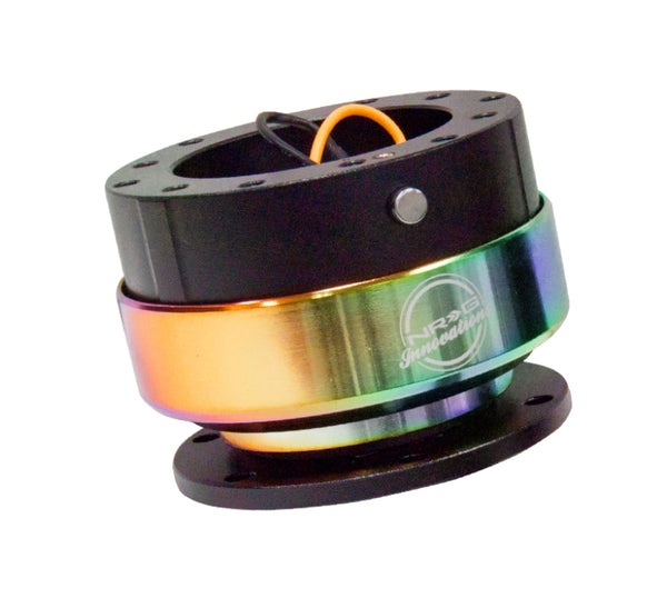 NRG Quick Release Gen 2.0 - Black Body / Neochrome Ring - Bull Strap