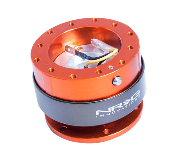NRG Quick Release Gen 2.0 - Orange Body / Titanium Chrome Ring - Bull Strap