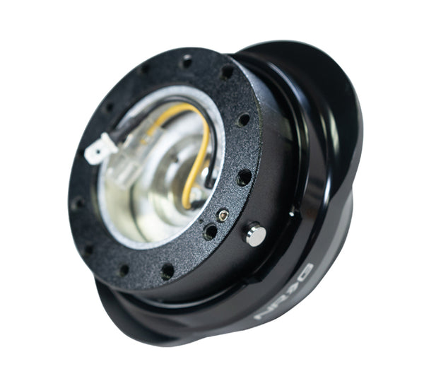 NRG Quick Release Gen 2.2 - Black Body / Shiny Black Oval Ring - Bull Strap