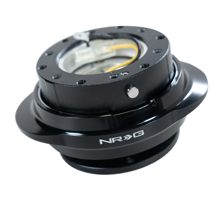 NRG Quick Release Gen 2.2 - Black Body / Shiny Black Oval Ring - Bull Strap