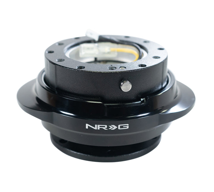 NRG Quick Release Gen 2.2 - Black Body / Shiny Black Oval Ring - Bull Strap
