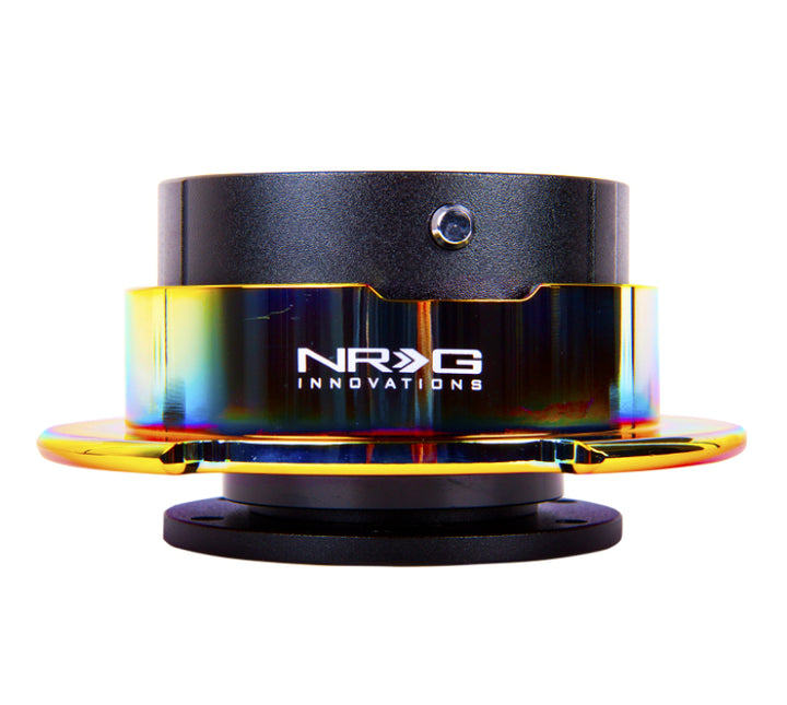 NRG Quick Release Gen 2.5 - Black Body / Neochrome Ring - Bull Strap