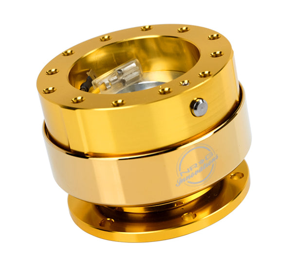 NRG Quick Release - Gold Body/Chrome Gold Ring - Bull Strap