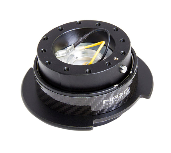 NRG Quick Release Kit Gen 2.5 - Black / CF Ring - Bull Strap