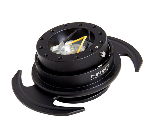 NRG Quick Release Kit Gen 3.0 - Black Body / Black Ring w/Handles - Bull Strap