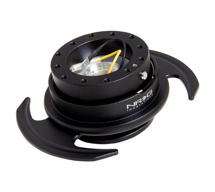NRG Quick Release Kit Gen 3.0 - Black Body / Black Ring w/Handles - Bull Strap