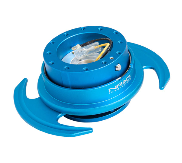 NRG Quick Release Kit Gen 3.0 - Blue Body / Blue Ring w/Handles - Bull Strap