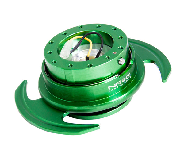 NRG Quick Release Kit Gen 3.0 - Green Body / Green Ring w/Handles - Bull Strap