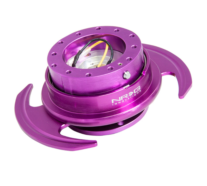 NRG Quick Release Kit Gen 3.0 - Purple Body / Purple Ring w/Handles - Bull Strap