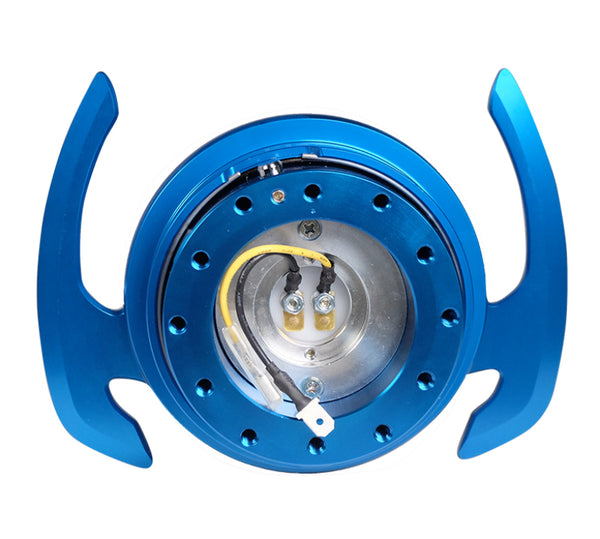 NRG Quick Release Kit Gen 4.0 - Blue Body / Blue Ring w/ Handles - Bull Strap