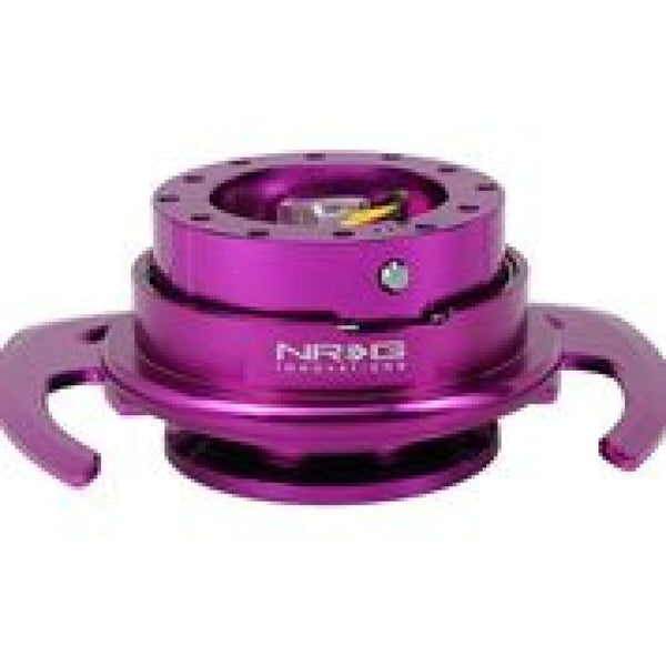 NRG Quick Release Kit Gen 4.0 - Purple Body / Purple Ring w/ Handles - Bull Strap