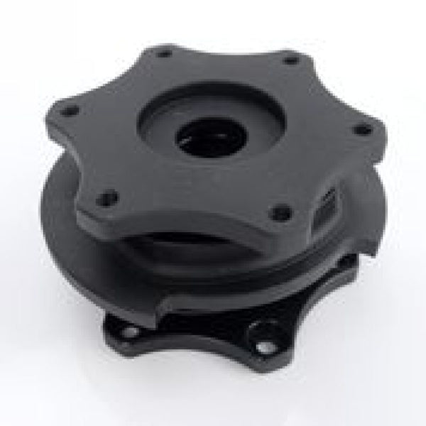 NRG Quick Release SFI SPEC 42.1 - Matte Black Body / Matte Black Ring - Bull Strap