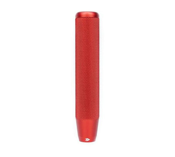 NRG Shift Knob Knurl Hidden Gem Long Red - Bull Strap