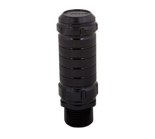 NRG Stealth Adjustable Shift Knob (M10X1.25) Nissan / Mazda / Toyota - Black - Bull Strap