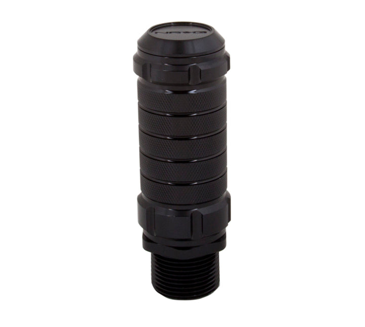 NRG Stealth Adjustable Shift Knob (M10X1.25) Nissan / Mazda / Toyota - Black - Bull Strap