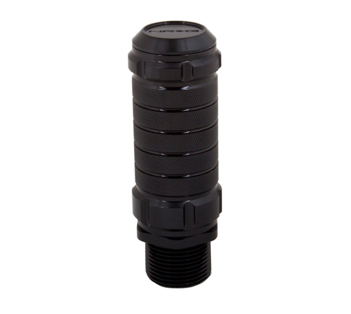 NRG Stealth Adjustable Shift Knob (M10X1.25) Nissan / Mazda / Toyota - Black - Bull Strap