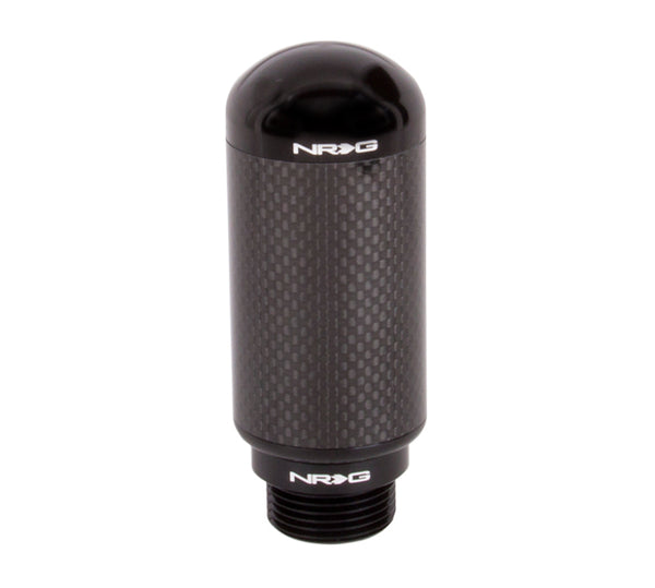 NRG Stealth Adjustable Shift Knob (M10X1.25) Nissan/ Mazda / Toyota - Carbon Fiber - Bull Strap