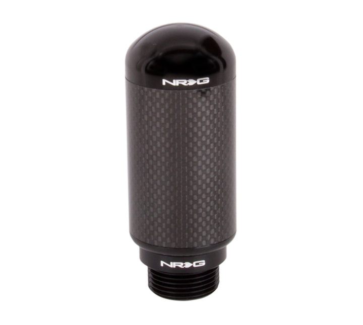 NRG Stealth Adjustable Shift Knob (M10X1.25) Nissan/ Mazda / Toyota - Carbon Fiber - Bull Strap