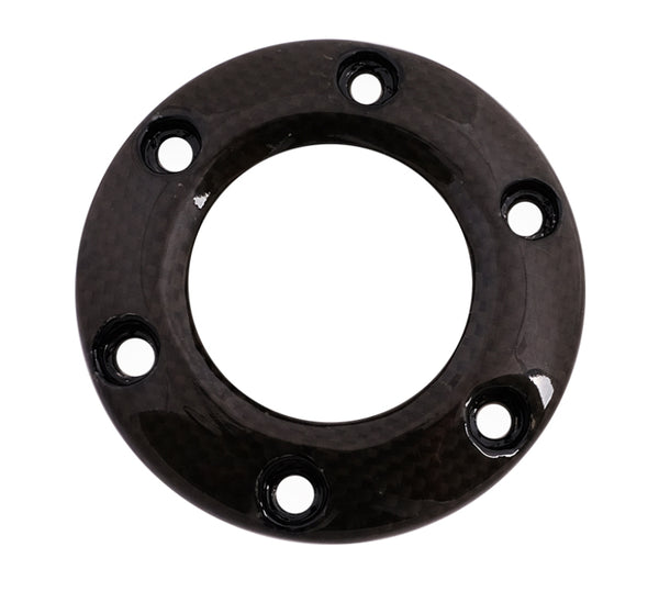 NRG Steering Wheel Horn Button Ring - Carbon Fiber - Bull Strap