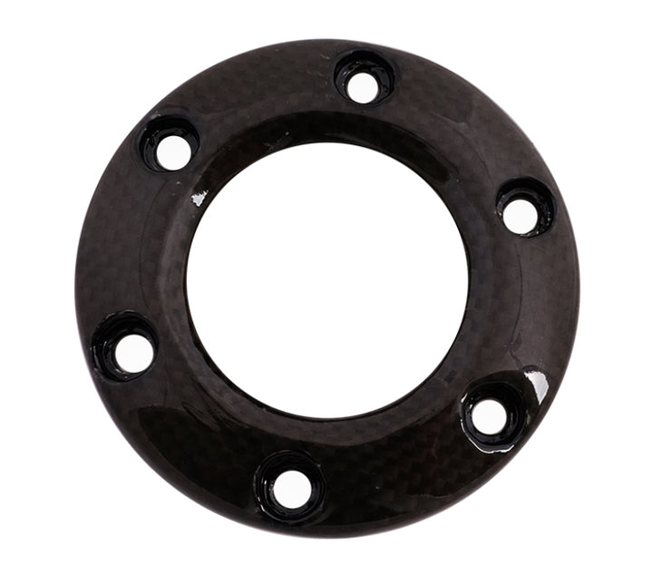 NRG Steering Wheel Horn Button Ring - Carbon Fiber - Bull Strap