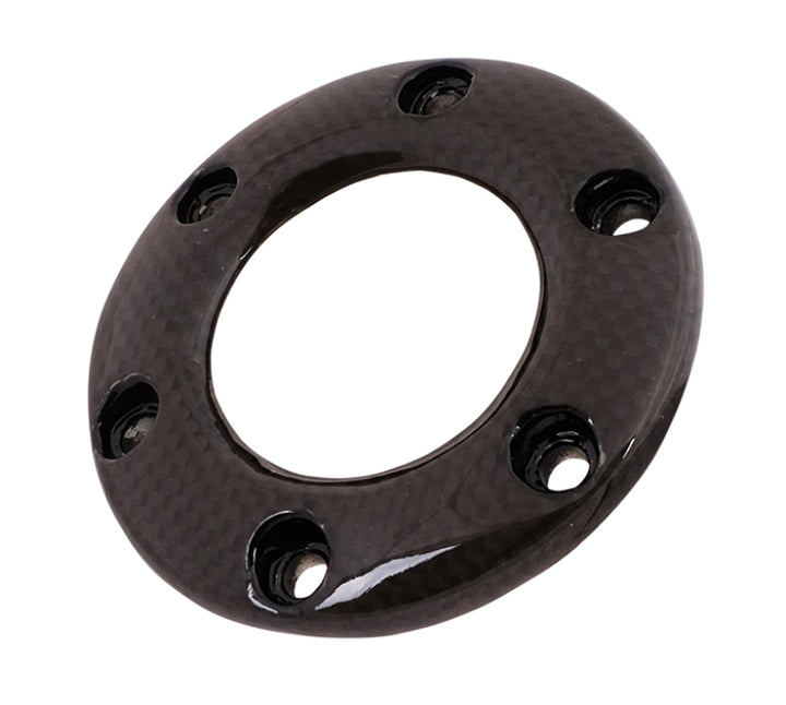 NRG Steering Wheel Horn Button Ring - Carbon Fiber - Bull Strap