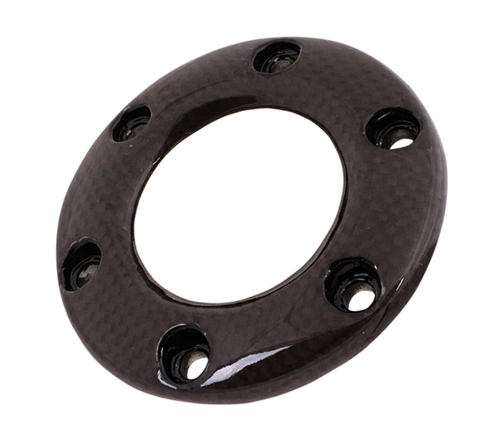 NRG Steering Wheel Horn Button Ring - Carbon Fiber - Bull Strap