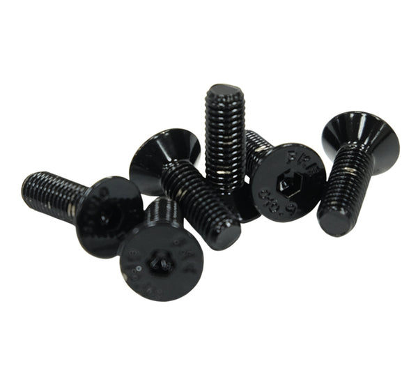 NRG Steering Wheel Screw Upgrade Kit (Conical) - Black - Bull Strap