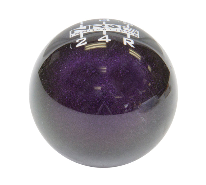 NRG Universal Ball Style Shift Knob - Heavy Weight 480G / 1.1Lbs. - Green/Purple (5 Speed) - Bull Strap