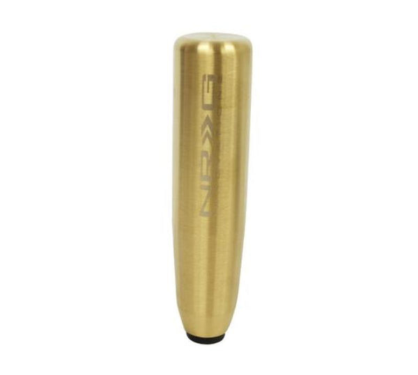 NRG Universal Heavy Weight Long Shift Knob - Chrome Gold - Bull Strap