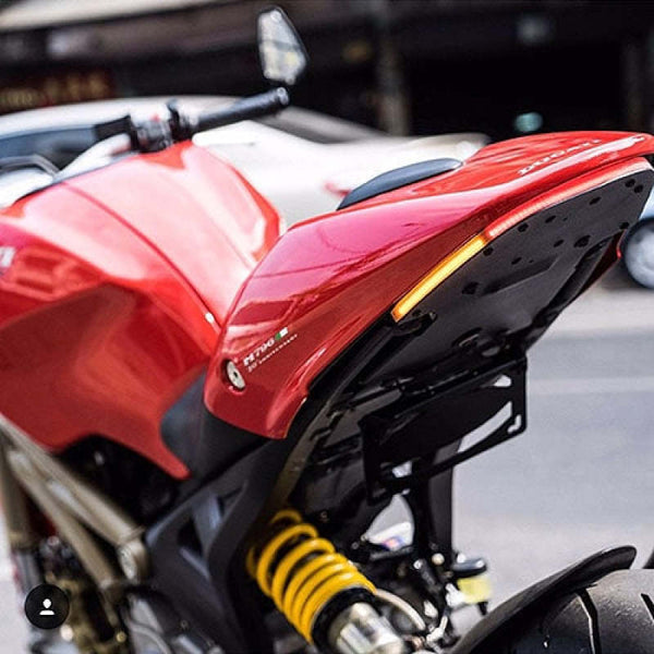 New Rage Cycles 10-14 Ducati Monster 796 Fender Eliminator Kit - Bull Strap