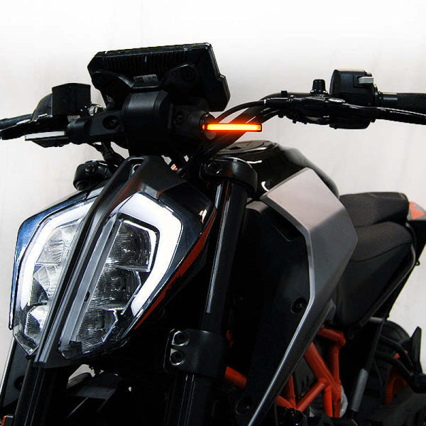 New Rage Cycles 17+ KTM 390 Front Turn Signals - Bull Strap