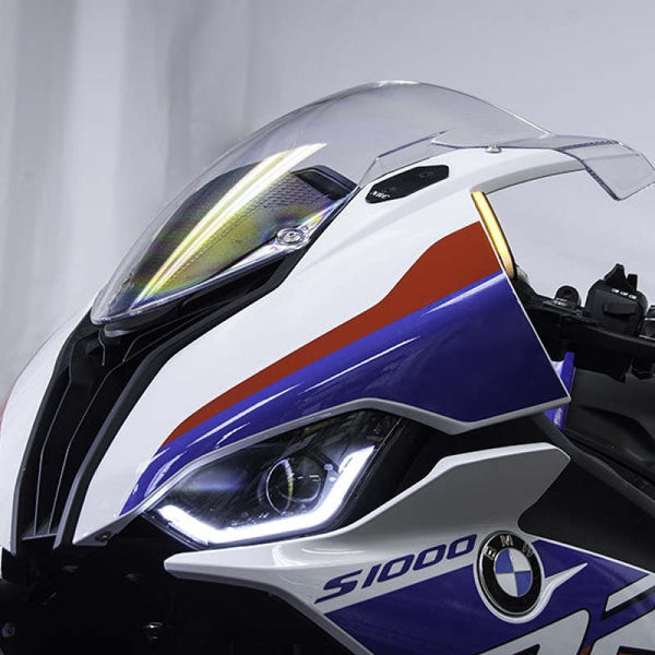 New Rage Cycles 20+ BMW S1000RR Front Turn Signals - Bull Strap