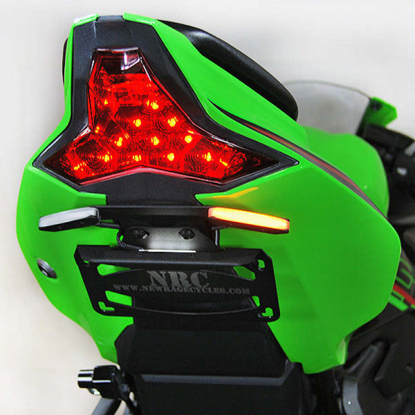 New Rage Cycles 23+ Kawasaki ZX-4R Fender Eliminator Kit Tucked - Bull Strap