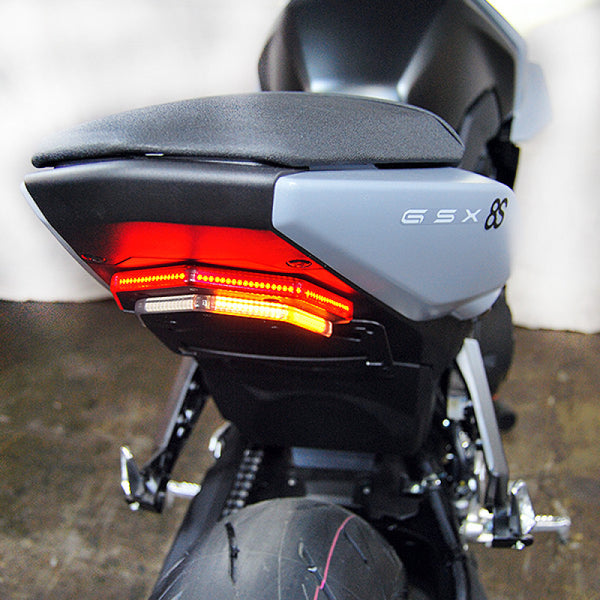 New Rage Cycles 23+ Suzuki GSX-8R Fender Eliminator Tucked - Bull Strap