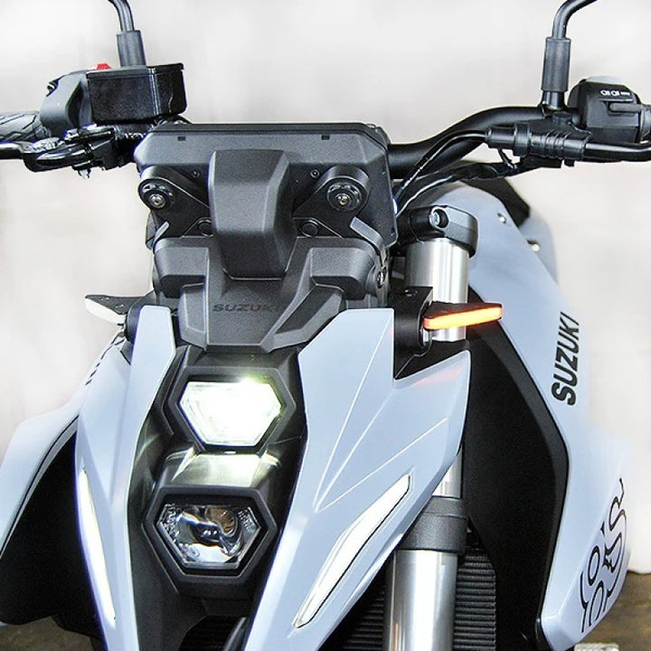 New Rage Cycles 23+ Suzuki GSX-8R Front Turn Signals - Bull Strap
