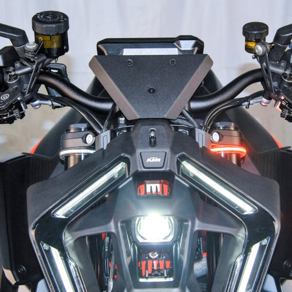 New Rage Cycles 24+ KTM 1390 Super Duke Front Turn Signals - Bull Strap