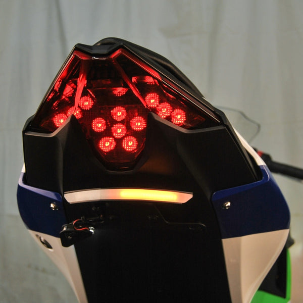 New Rage Cycles 24+ Kawasaki 500 Ninja Base Fender Eliminator Tucked - Bull Strap